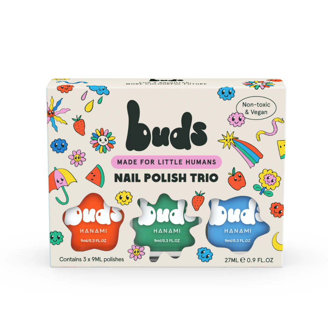 Nail Polish from Hanami - 10 Free - BUDS FOR KIDS NAIL POLISH TRIO -ZAP-